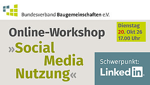 Online-Workshop „Social Media - Nutzung“ am 20. Oktober 2026, 17 Uhr 